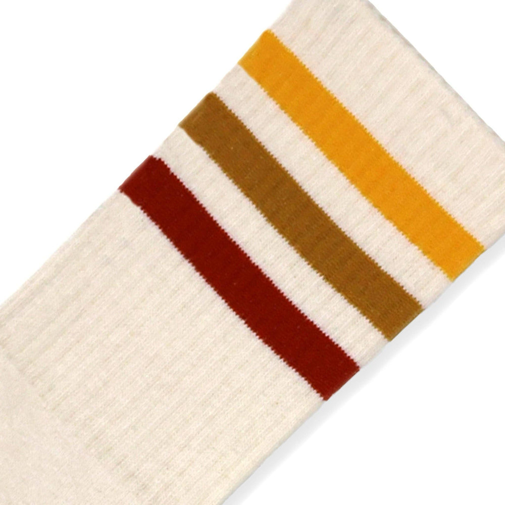 Sunset Stripes: Natural / Crew / L/XL