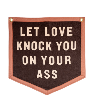 Let Love Knock You On Your Ass Camp Flag • Jason Isbell x Oxford Pennant