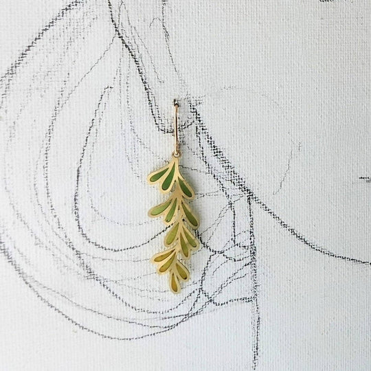 Fern Earrings, Leaf earrings, Nature - Davidson Provision Co.