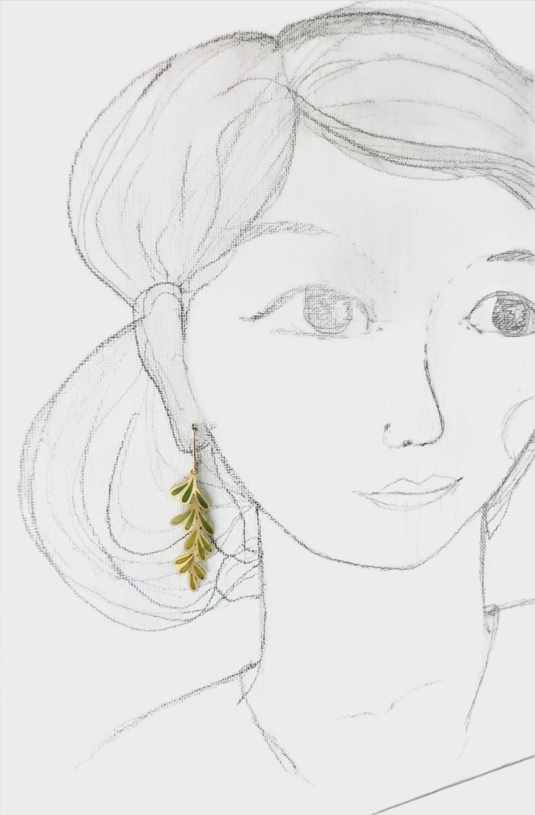 Fern Earrings, Leaf earrings, Nature - Davidson Provision Co.