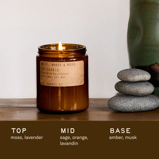 Amber & Moss - 7.2 oz Soy Candle