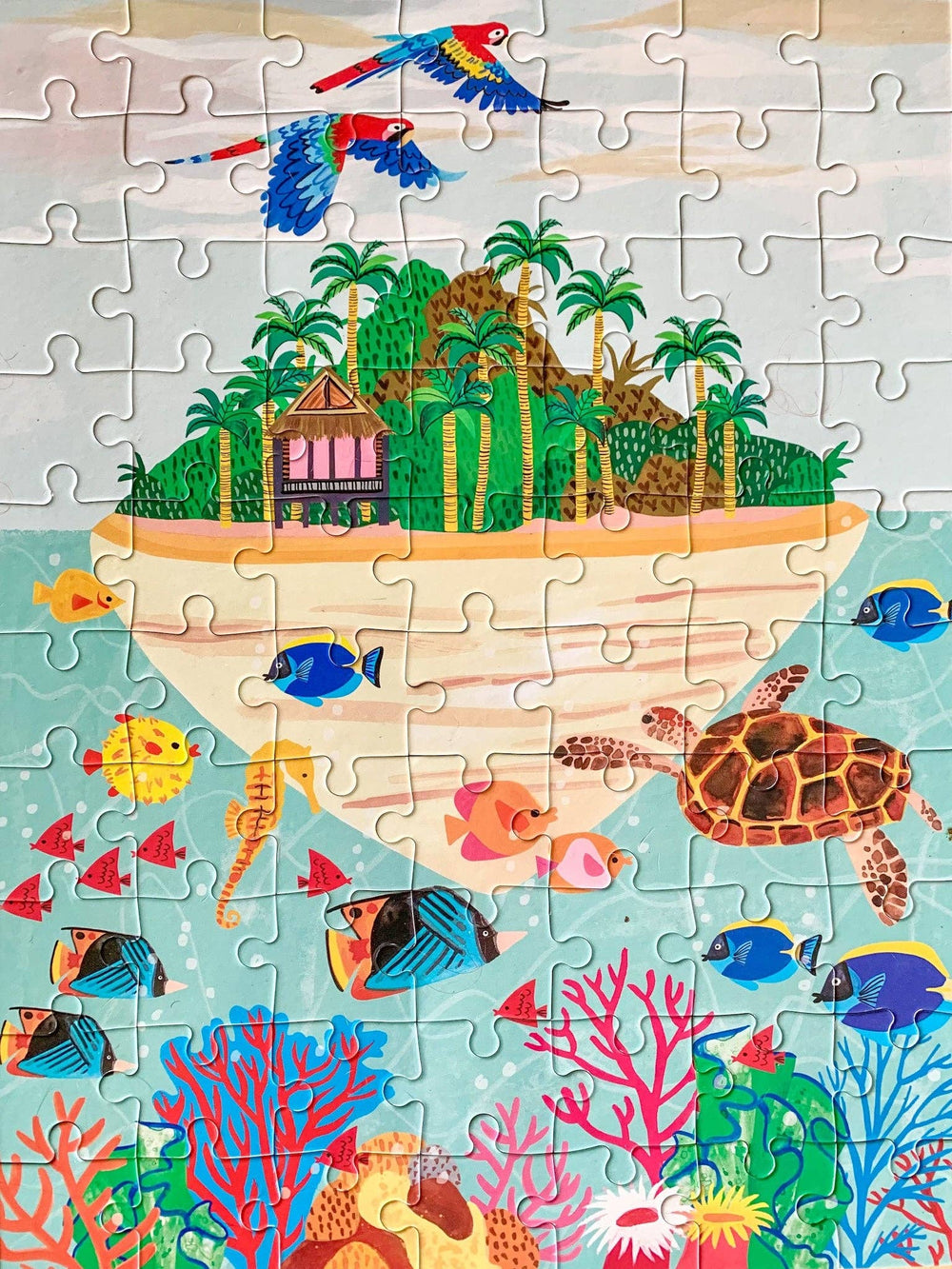 Surf Shack Puzzles - Paradise Island - kids 70 piece puzzle