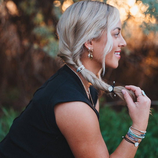 "Flourish" Natural Butterfly Hair Tie Bracelets - Davidson Provision Co.