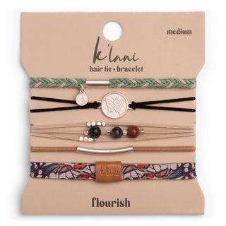 "Flourish" Natural Butterfly Hair Tie Bracelets