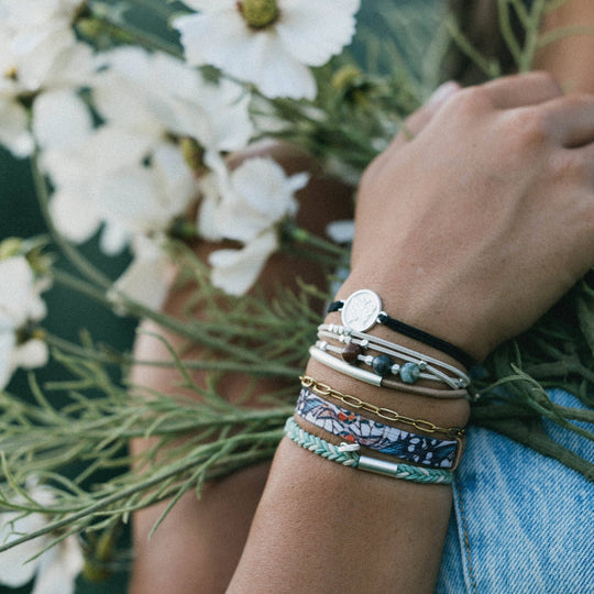 "Flourish" Natural Butterfly Hair Tie Bracelets - Davidson Provision Co.