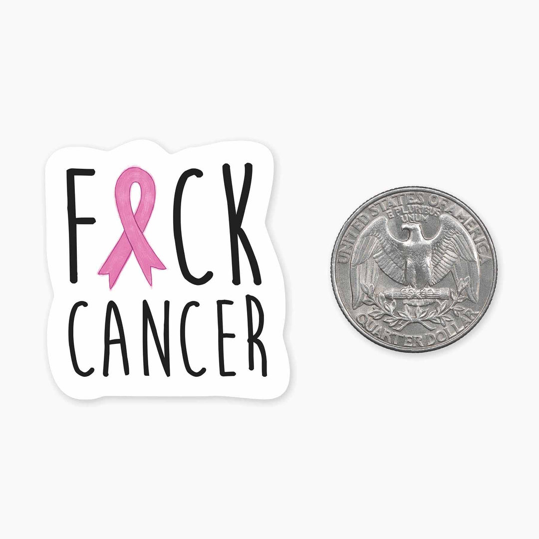 Fuck Cancer - Mini Sticker - Davidson Provision Co.