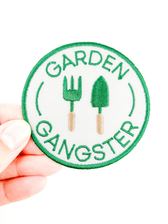 Garden Gangster Embroidered Iron On Patch Organic Farm Hats - Davidson Provision Co.