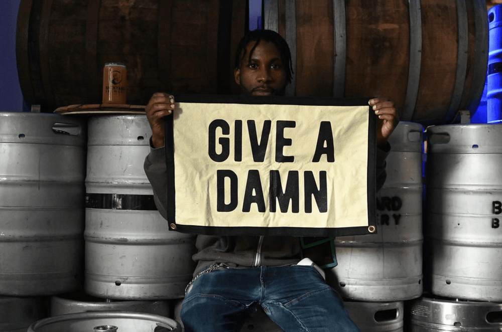 Give A Damn Camp Flag - Davidson Provision Co.
