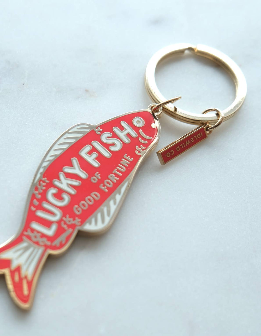 Good Fortune Fish Enamel Keychain - Davidson Provision Co.