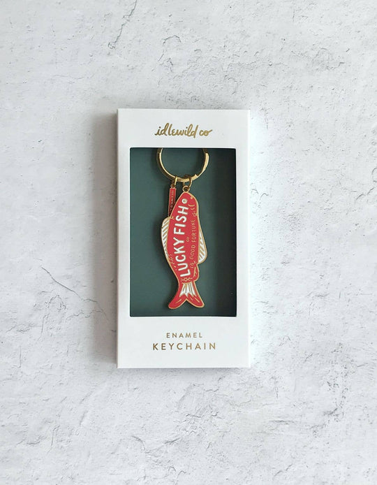 Good Fortune Fish Enamel Keychain - Davidson Provision Co.