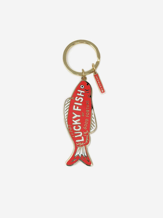 Good Fortune Fish Enamel Keychain - Davidson Provision Co.