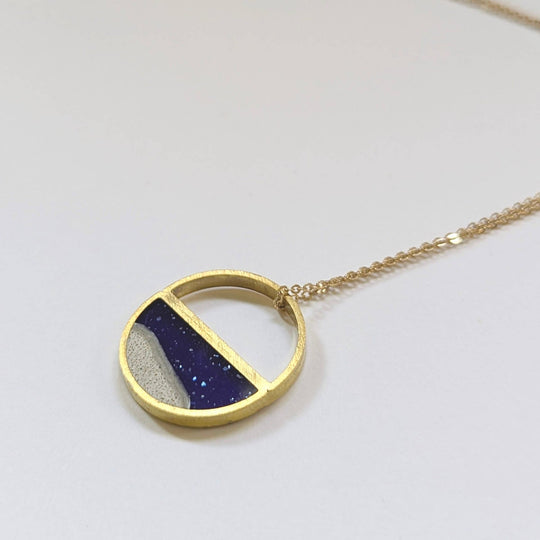 Half Circle Beach Scene Necklace - Davidson Provision Co.