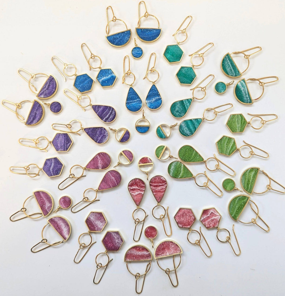 Half Moon Resin Earrings - Davidson Provision Co.