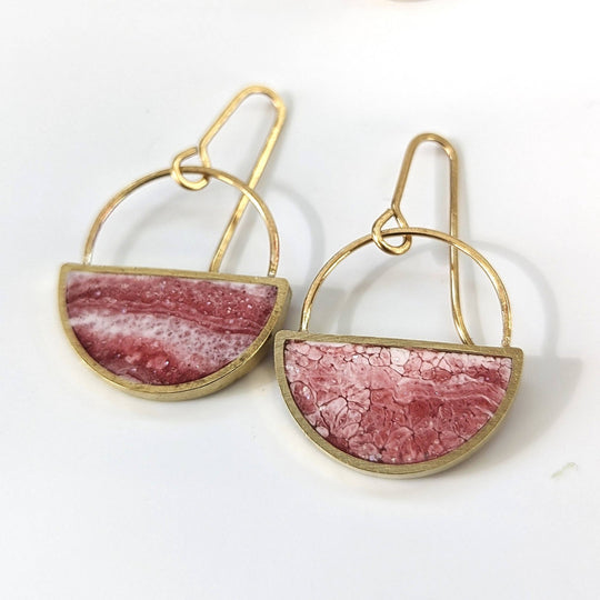 Half Moon Resin Earrings - Davidson Provision Co.