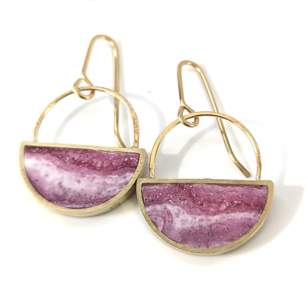 Half Moon Resin Earrings - Davidson Provision Co.