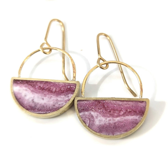 Half Moon Resin Earrings - Davidson Provision Co.