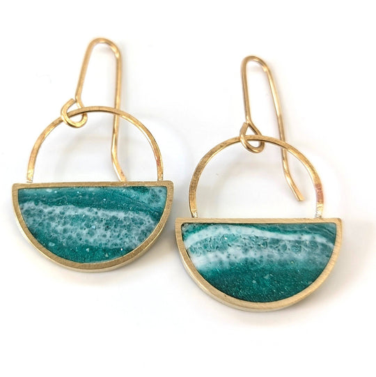 Half Moon Resin Earrings - Davidson Provision Co.