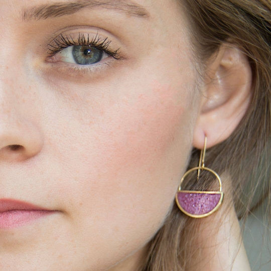 Half Moon Resin Earrings - Davidson Provision Co.