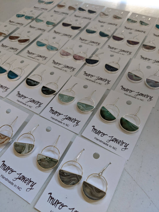 Half Moon Resin Earrings - Davidson Provision Co.