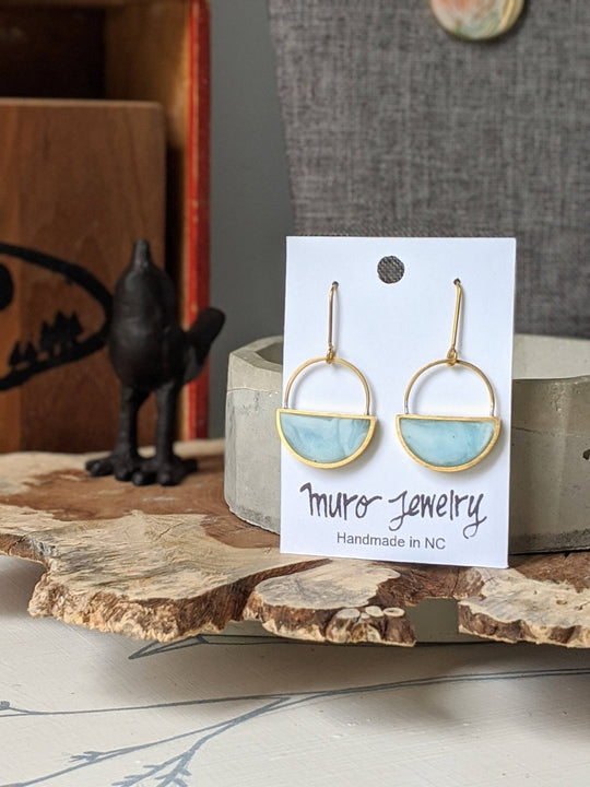 Half Moon Resin Earrings - Davidson Provision Co.