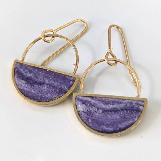Half Moon Resin Earrings - Davidson Provision Co.