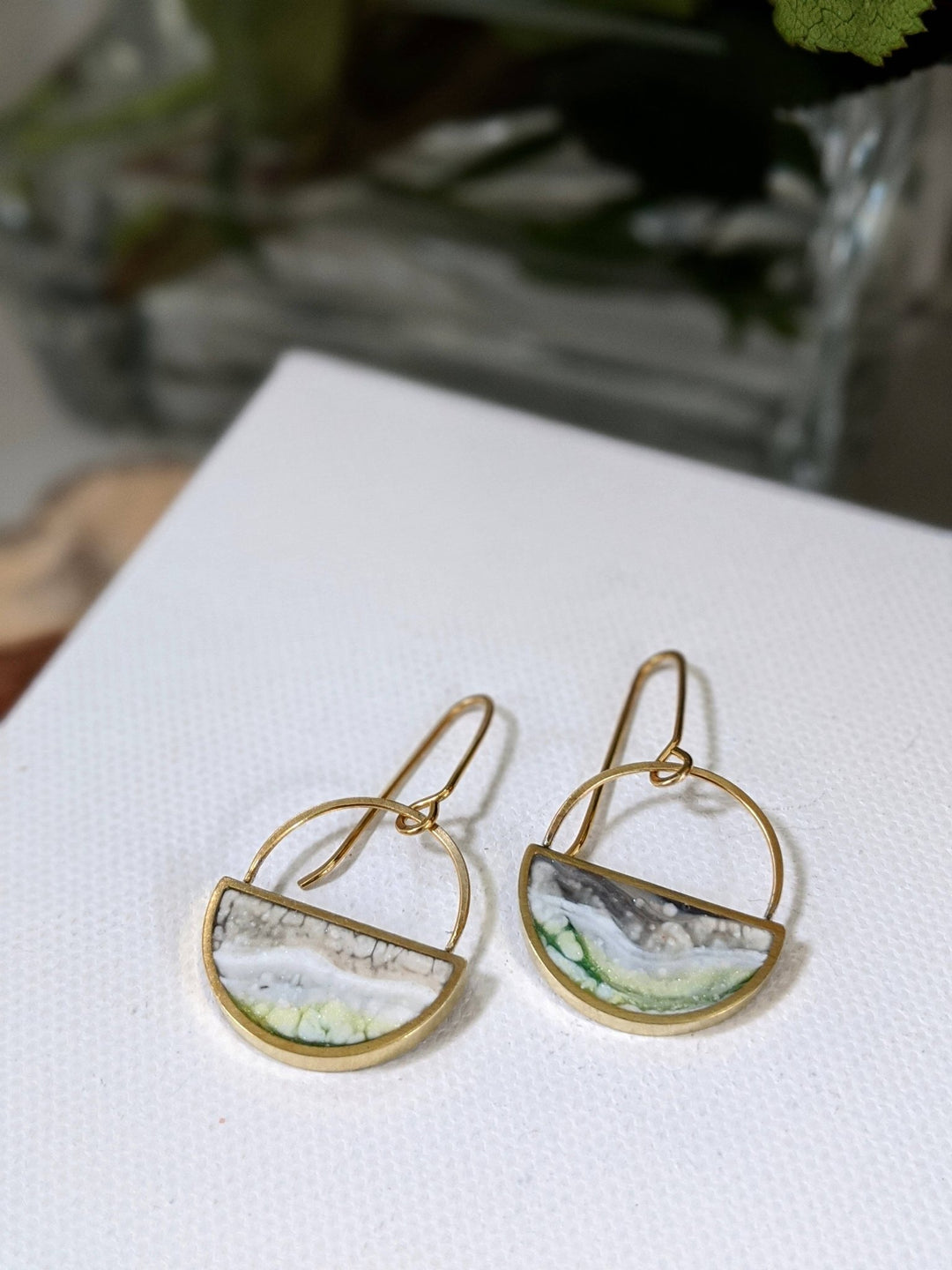 Half Moon Resin Earrings - Davidson Provision Co.
