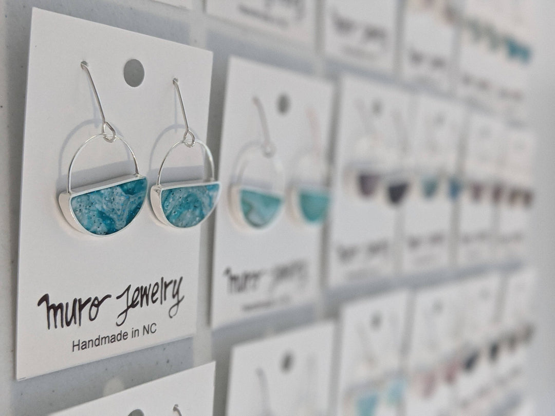Half Moon Resin Earrings - Davidson Provision Co.