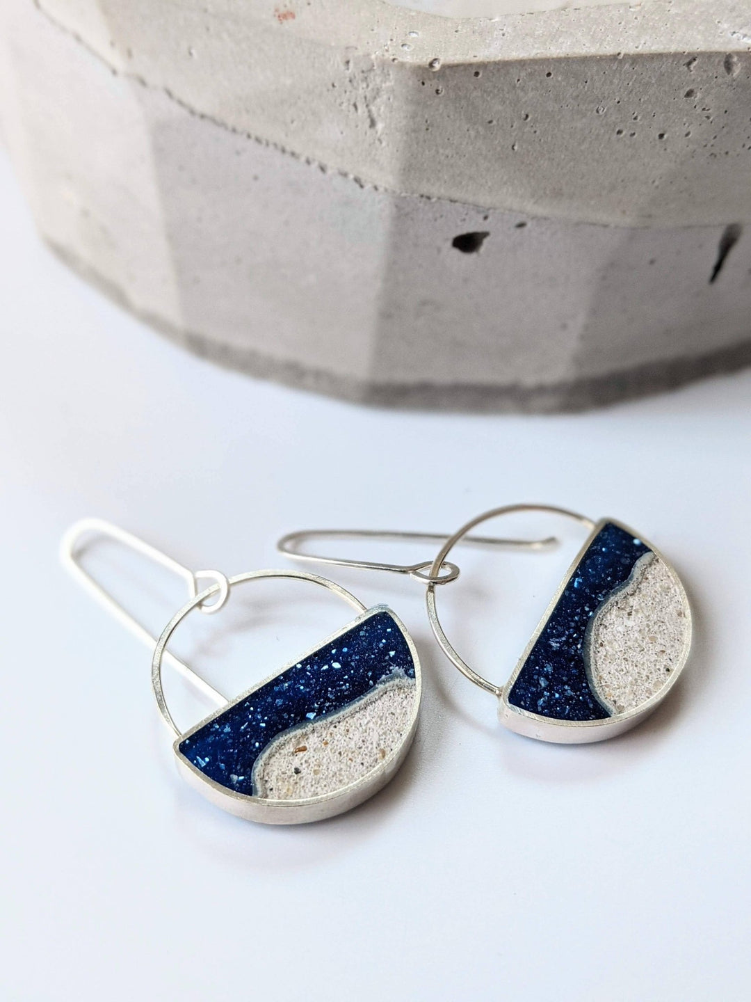 Half Moon Sand and Resin Earrings - Davidson Provision Co.