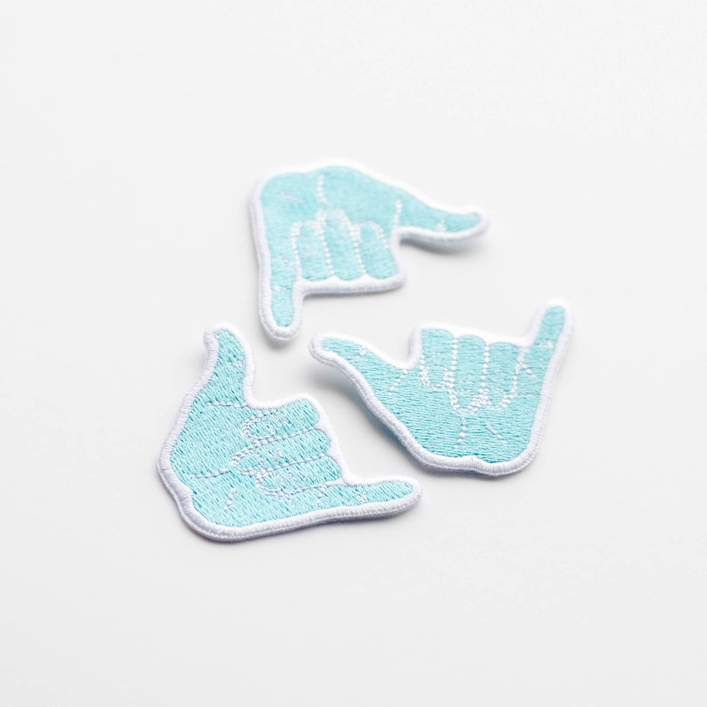 Hang Loose Hand Embroidered Iron on Patch - Shaka - Davidson Provision Co.