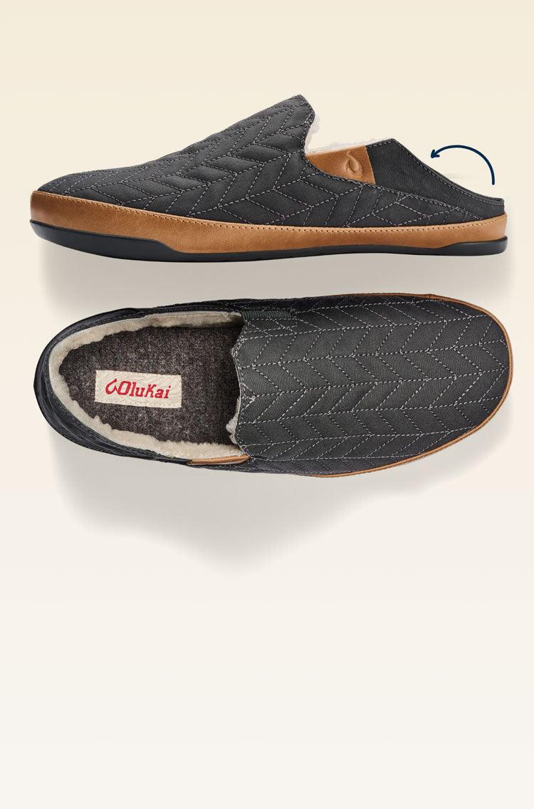 Hanohano Men's Waxed Canvas Slippers - Davidson Provision Co.