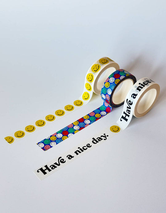 Have a Nice Day Washi Tape, Set of 3 - Davidson Provision Co.