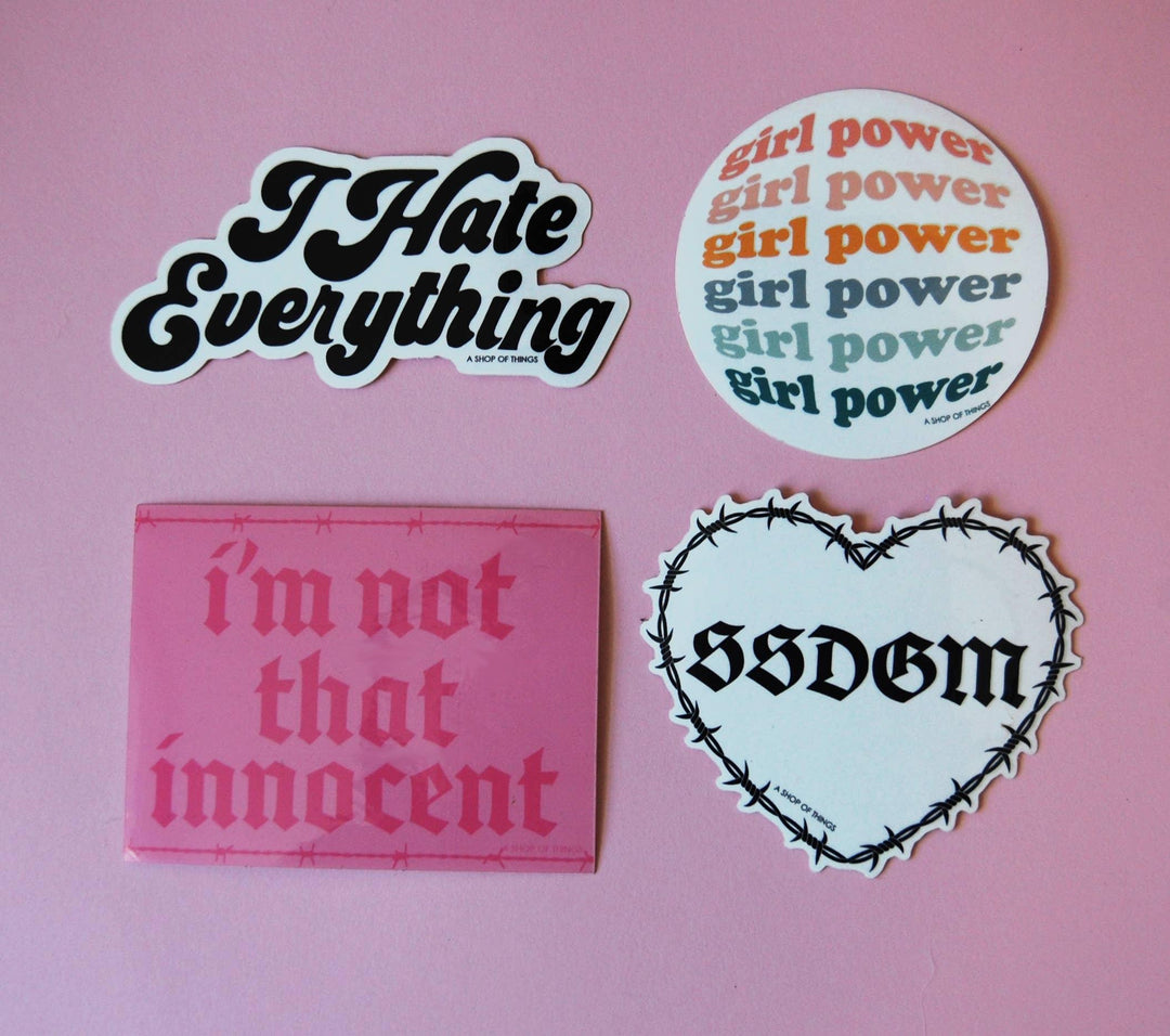 I Hate Everything sticker - Davidson Provision Co.