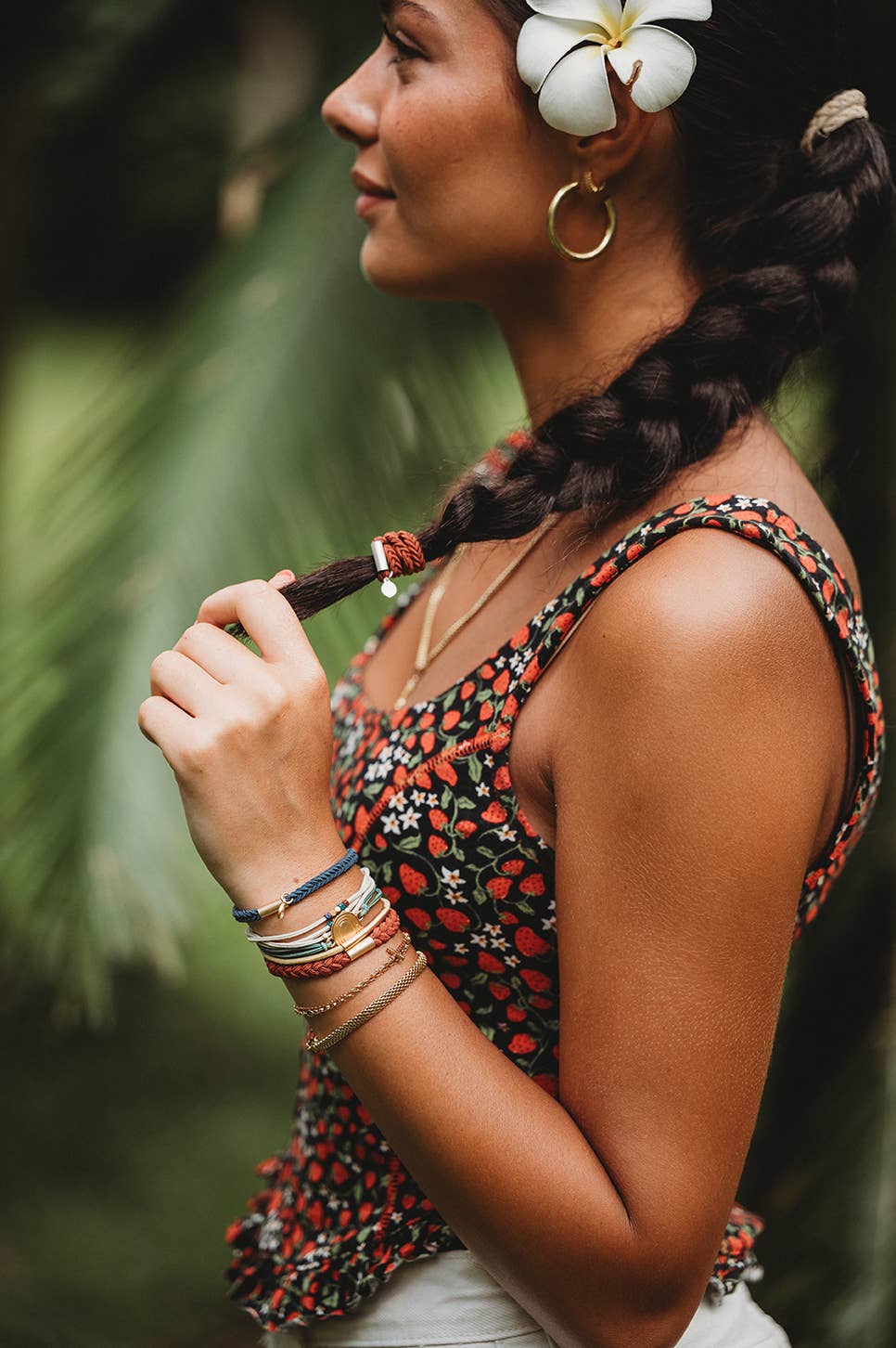 "Imagine" Gold Rainbow Hair Tie Bracelets - Davidson Provision Co.