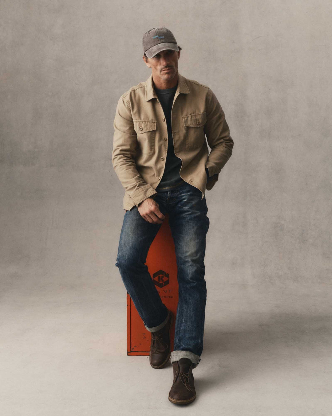 Taylor Stitch The Surplus Shirt in Field Khaki, back