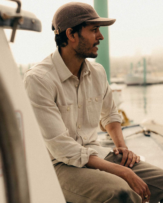 Taylor Stitch The Foundry Shirt in Natural Chambray, view 2