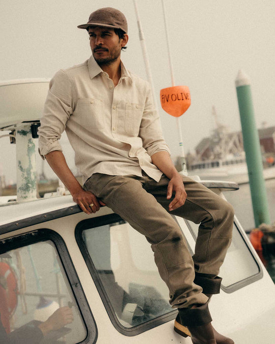 Taylor Stitch The Foundry Shirt in Natural Chambray, view 4