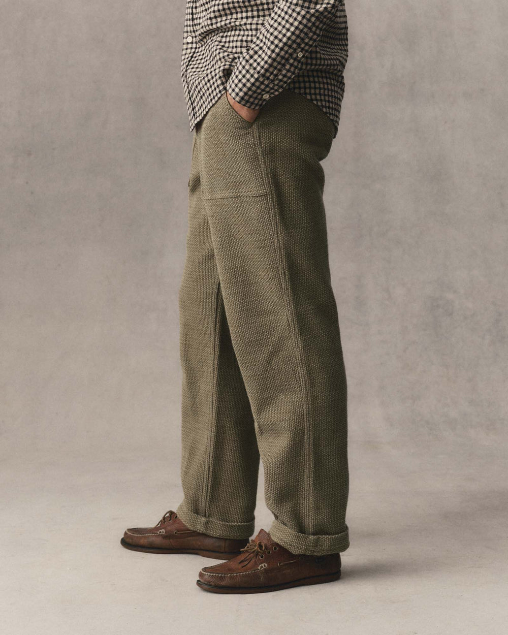 Taylor Stitch The Breakwater Pant in Cypress Sashiko, front