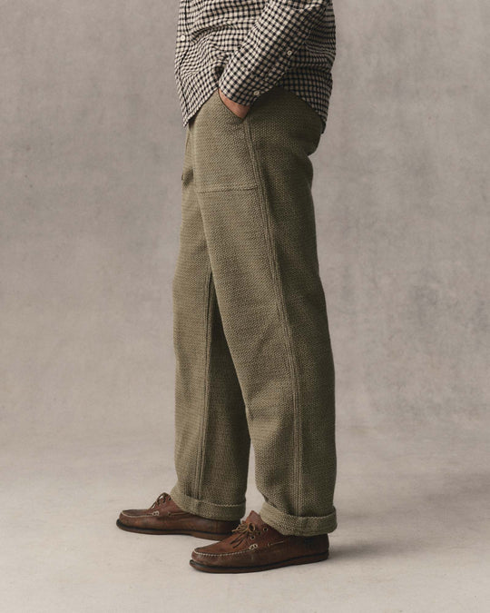 Taylor Stitch The Breakwater Pant in Cypress Sashiko, front