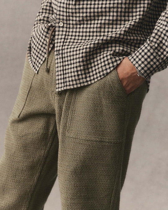 Taylor Stitch The Breakwater Pant in Cypress Sashiko, detail