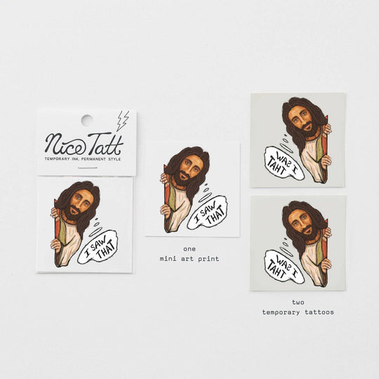 Jesus, I Saw That - Temporary Tattoo - Davidson Provision Co.