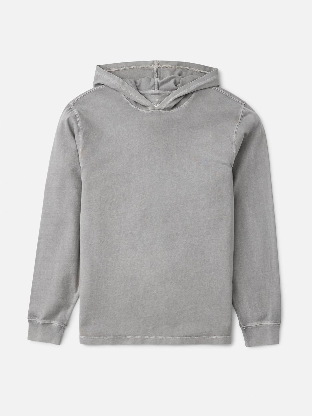 Katin Hide Pullover in Gray Vintage Wash, laid flat, front view