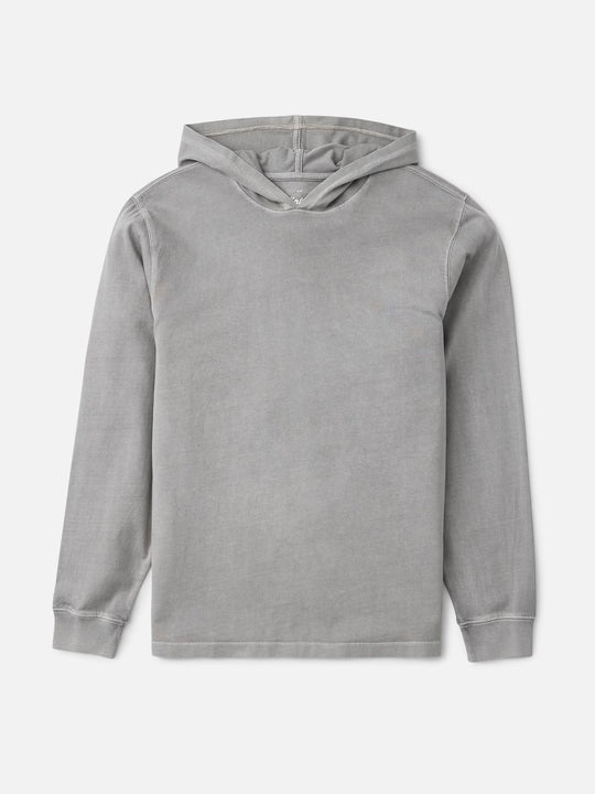 Katin Hide Pullover in Gray Vintage Wash, laid flat, front view
