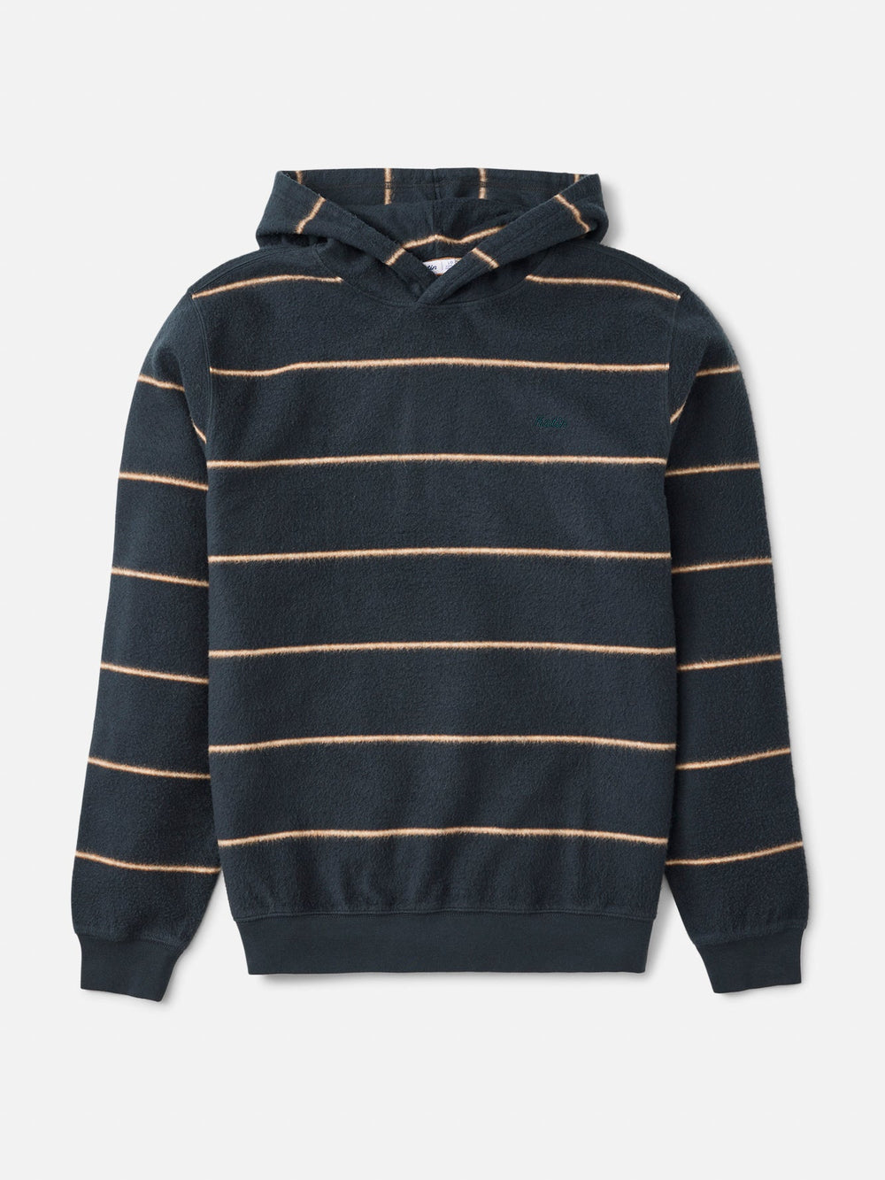 Katin Parks Hood in Black Wash, laid flat, front view