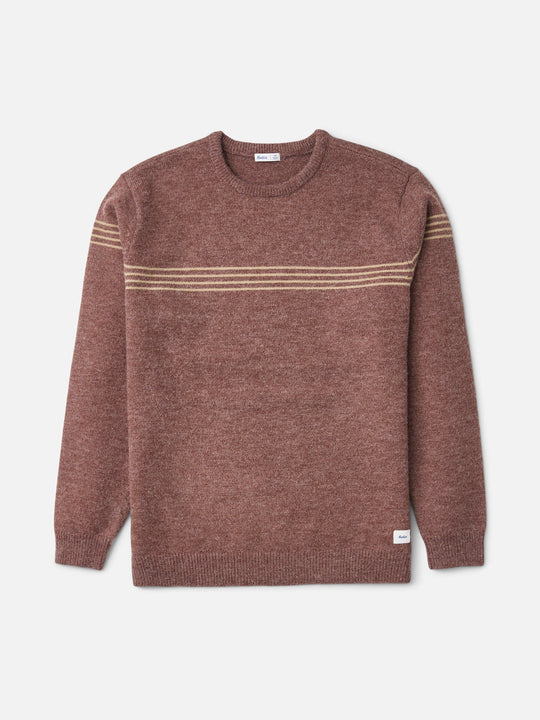 Katin Charles Sweater in French Roast, laid flat, front view