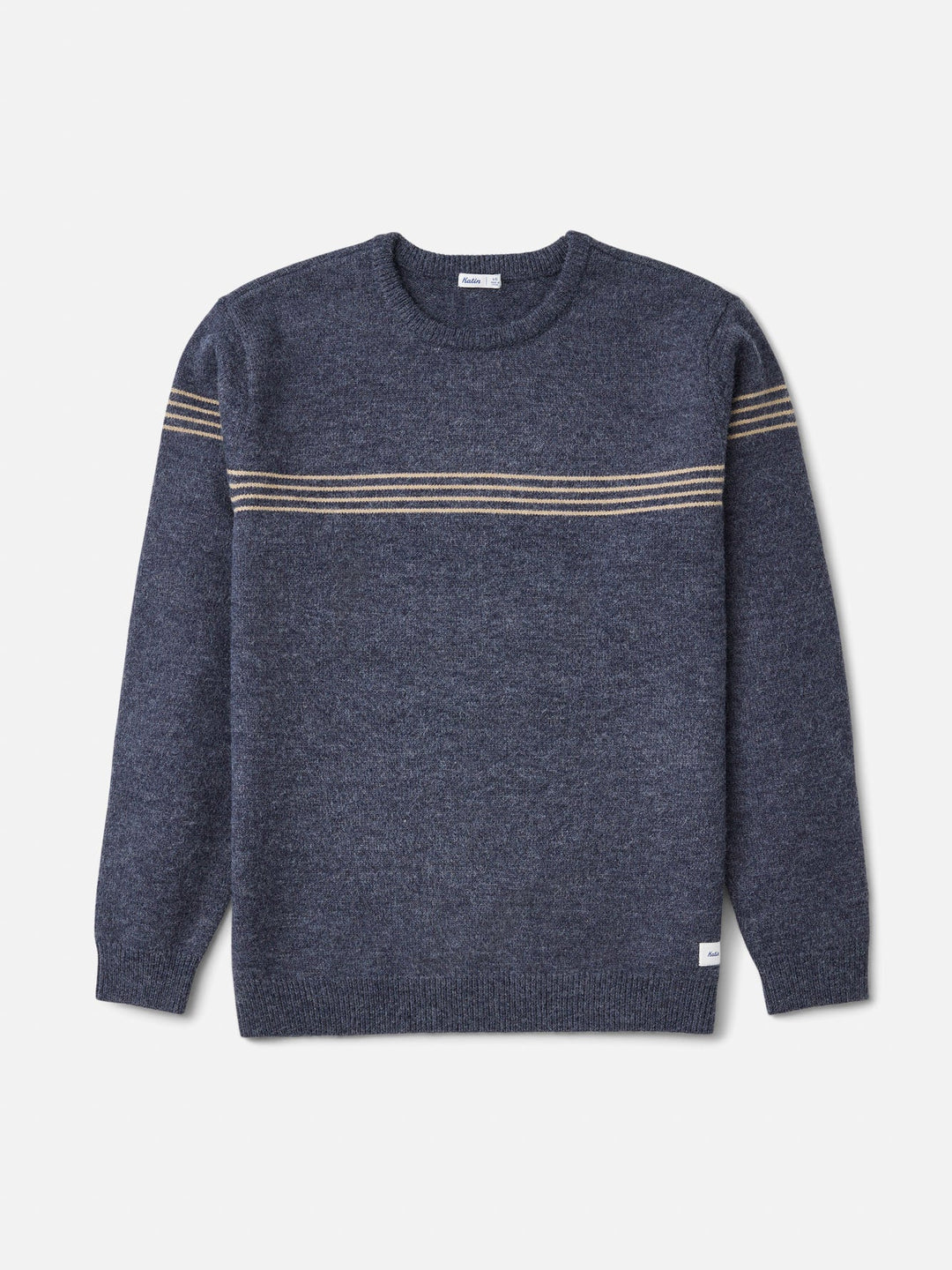 Katin Charles Sweater in Navy, flat lay front