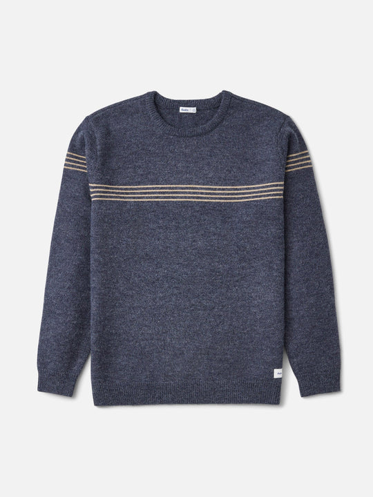 Katin Charles Sweater in Navy, flat lay front