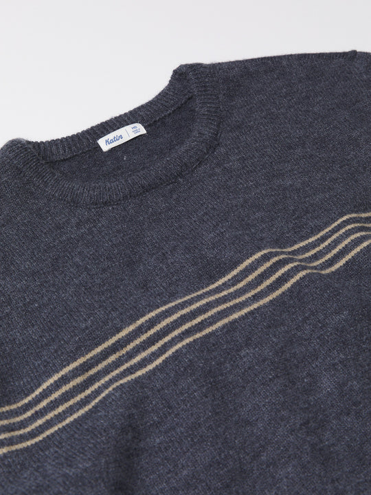 Katin Charles Sweater in Navy, detail