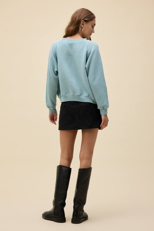 Kiss my Aspen Shrunken Raglan Sweatshirt - Davidson Provision Co.