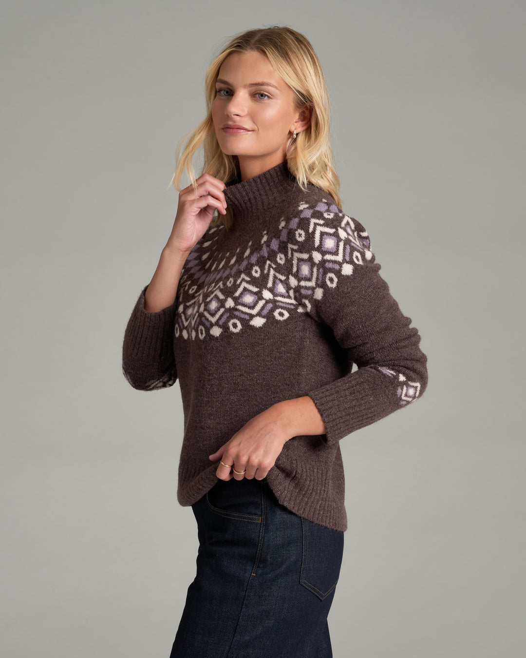 KUHL Alpina Sweater in Mulberry, side