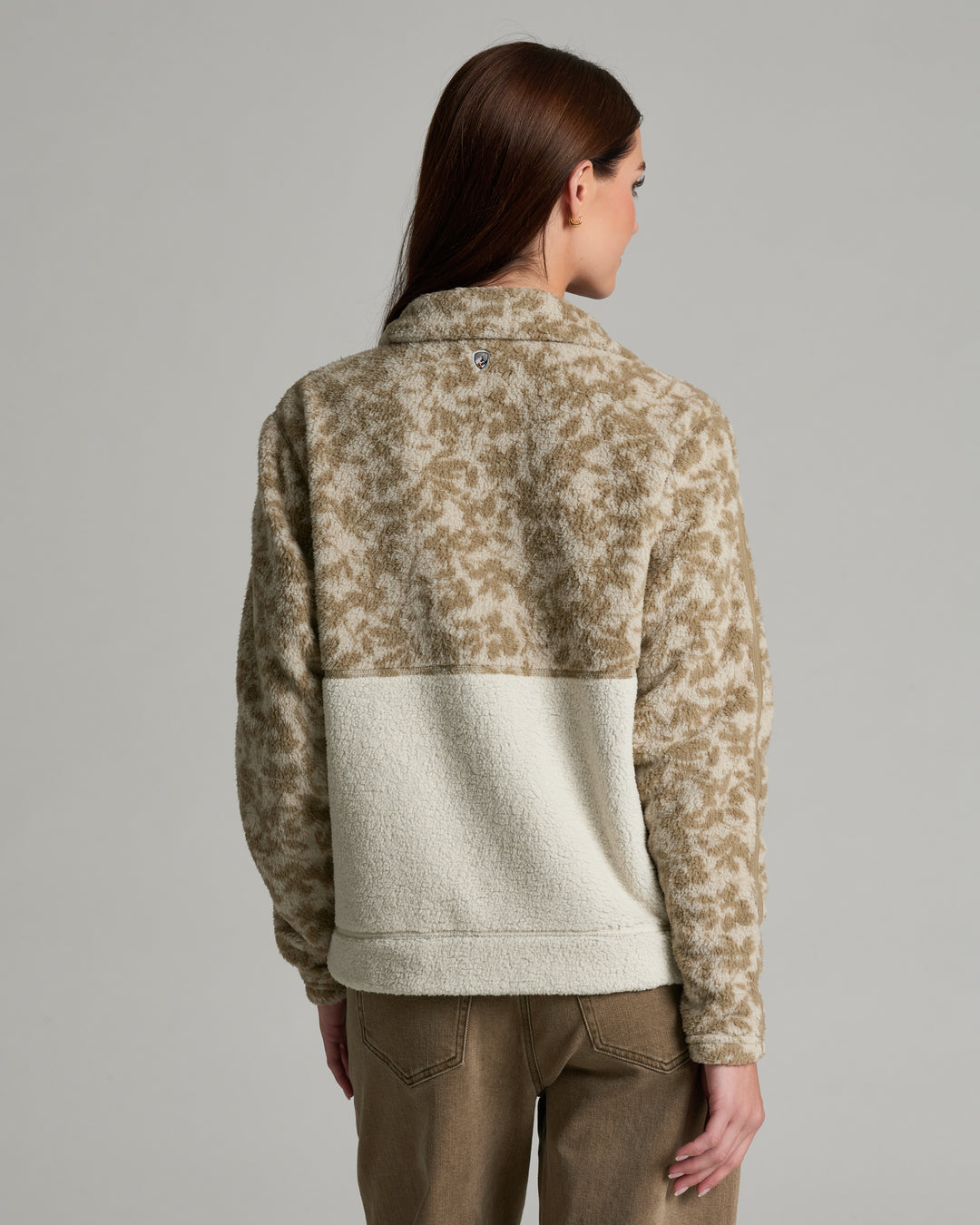 KUHL Cloudline Fleece Jacket in Mist Print, back